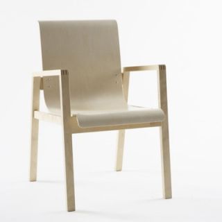 Artek Seating Hallway Arm Chair 403 11000 Finish Natural Lacquered