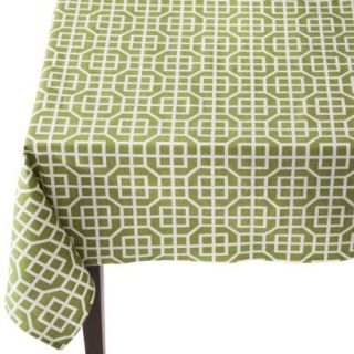 Threshold Trellis Rectangle Tablecloth   Green (60x84)