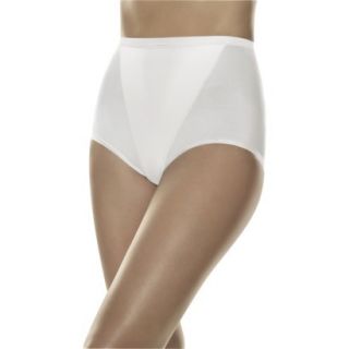 Hanes Womens 2 Pack Tummy Smoothing Brief HH91   White M