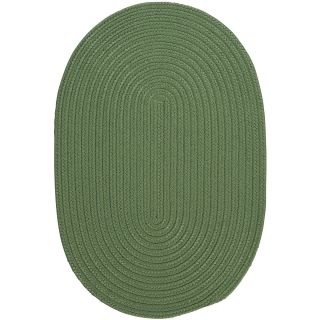 Nantucket Reversible Braided Indoor/Outdoor Oval Rugs, Moss