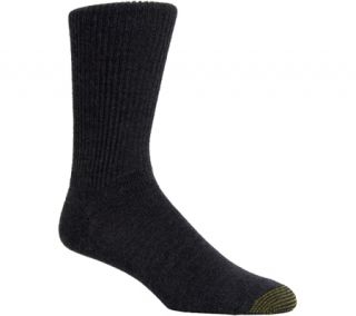 Mens Gold Toe Fluffies (12 Pairs)   Charcoal Grey Dress Socks