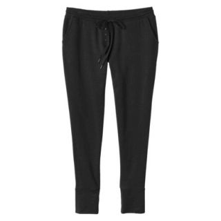 Gilligan & OMalley Womens French Terry Sleep Pant   Black S