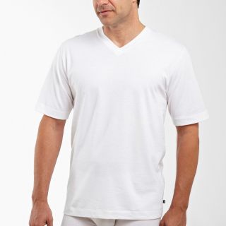 Jockey 2 pk. Staycool V Neck T Shirts, White, Mens