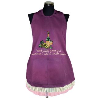 Womens I Cook with Wine Apron