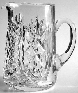 Waterford Clare 40 Oz Jug   Cut, Criss Cross, Curved Lines, Cut Foot