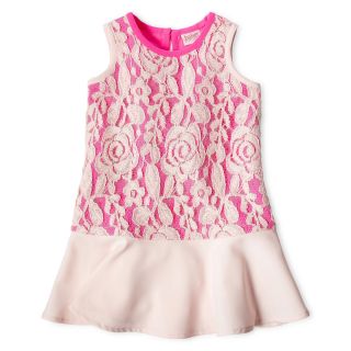 TED BAKER Baker by Lace Dress   Girls 2y 6y, Peachy Peony, Girls