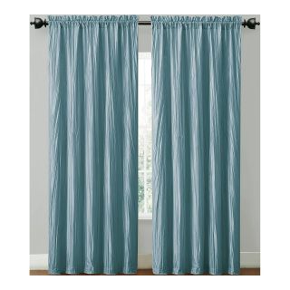 Victoria Classics Sandy Interlined Rod Pocket 84 Curtain Panel, Blue