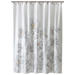 Threshold Floral Shower Curtain   Yellow