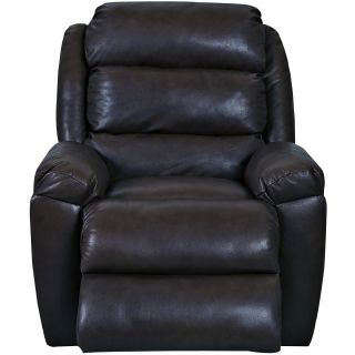 Lanier Leather Recliner, Black