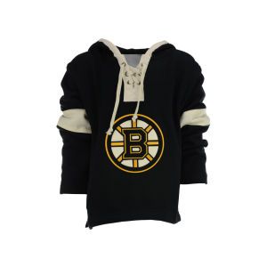 Boston Bruins Old Time Hockey NHL Youth Grant Lace Hoodie