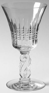Tiffin Franciscan Brighton Wine Glass   Stem #17468, Cut