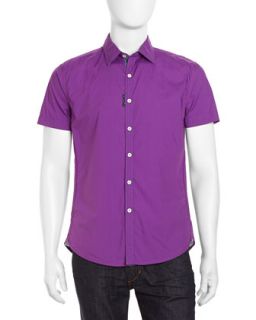 Short Sleeve Sport Shirt, Grape