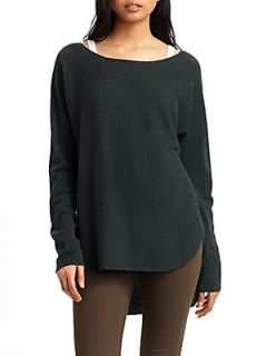 Wool/Cashmere Shirttail Sweater