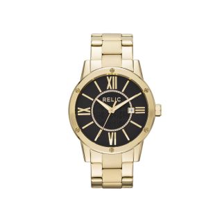RELIC Payton Mens Gold Tone Stainless Steel Watch