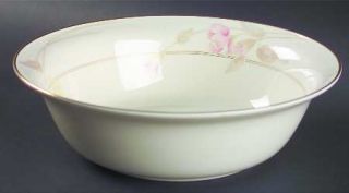 Mikasa With Love 9 Round Vegetable Bowl, Fine China Dinnerware   Pink & Yellow