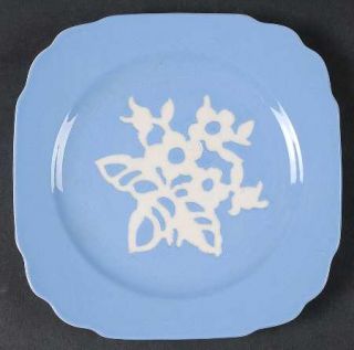 Harker Dainty Flower Blue (Virginia) Bread & Butter Plate, Fine China Dinnerware