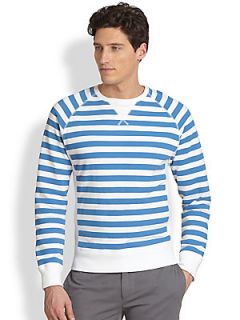 Jack Spade Price Striped Sweatshirt   Bright Blue