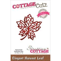 Cottagecutz Elites Die 1.5 X1.7  Elegant Harvest Leaf