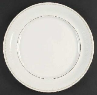 Mikasa Casa Blanca 12 Chop Plate/Round Platter, Fine China Dinnerware   White/B