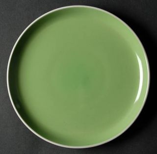 Oneida Color Burst Kiwi Green Salad Plate, Fine China Dinnerware   Green In,Whit