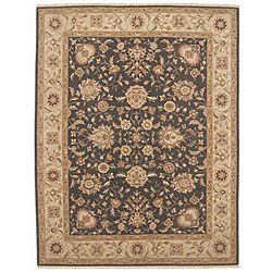 Nourison Hand knotted Ancestry Spruce Wool Rug (39 X 59)