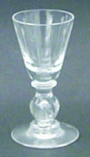 Fine Arts Elegance Cordial Glass   Stem #17588, Bubble Stem, Vertical Cuts