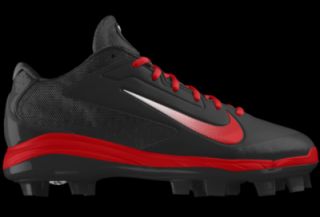Nike Air Huarache Pro Low MCS iD Custom Mens Baseball Cleats   Black