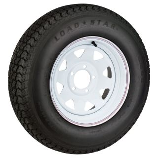Martin Wheel High Speed Radial Trailer Tire & Assembly   ST225/75R15, Spoked,