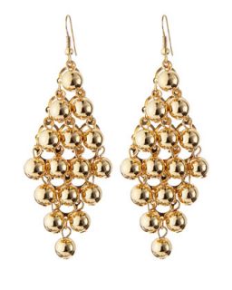 Golden Chandelier Bead Earrings