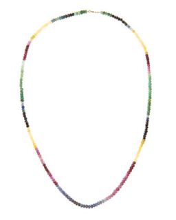 Chroma Single Sapphire Necklace, 24