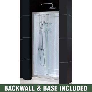 Dreamline Butterfly Bi fold Shower Door, Shower Base And Backwall Kit
