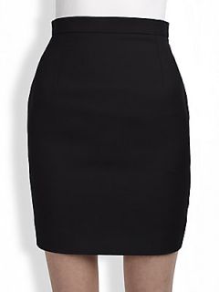 Saint Laurent Mini Pencil Skirt   Black