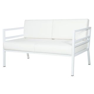 Mamagreen Zudu 2 Seater Lounge Chair with Cushion in White MGC15023SW