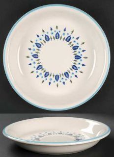Marcrest Swiss Alpine Pie Serving Plate, Fine China Dinnerware   Blue Flowers, B