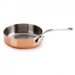 Mauviel 3.3 qt Saute Pan w/ Cast Stainless Handle, 9.4 in Round