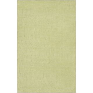 Somerset Bay Loomed Green South Hampton Geometric Waves Wool Rug (33 X 53)