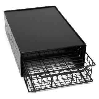Lipper International Black Wire T Disc Coffee Drawer with Shelf   8635