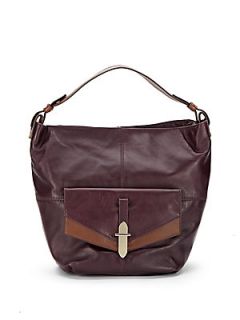 Bedford Leather Hobo   Plum