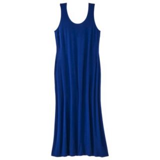Merona Womens Plus Size Sleeveless V Neck Maxi Dress   Blue 3