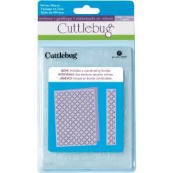 Cuttlebug 5x7 Embossing Folder/border Set wicker Weave