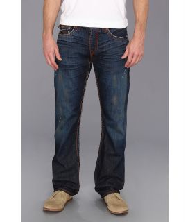True Religion Ricky Straight Super T in Dark Hideout Mens Jeans (Blue)