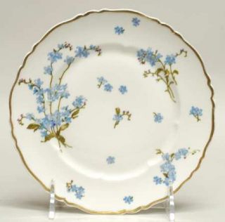 Haviland Montmery (Forget Me Nots) Bread & Butter Plate, Fine China Dinnerware  