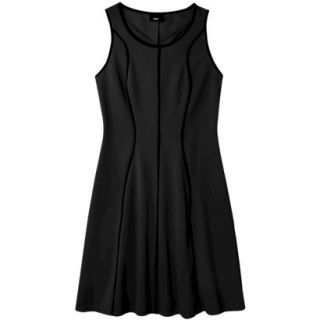Mossimo Womens Sleeveless Fit and Flare Dress   Black XL