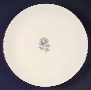 Nobility Castle Rose Salad Plate, Fine China Dinnerware   Gray/Pink Rose Center,