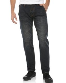 Foundry Slim Worn Jeans, Dark Prospector