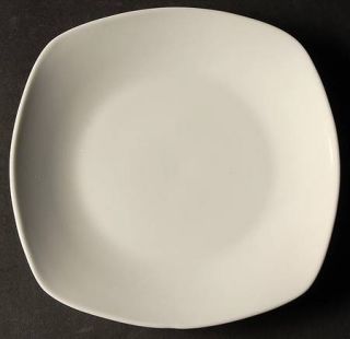 Tabletops Unlimited Veneto Square Salad Plate, Fine China Dinnerware   All White