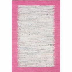 Nuloom Handmade Mona Kilim Flatweave Pink Cotton Runner (26 X 8)