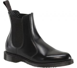 Womens Dr. Martens Flora Chelsea Boot   Black Polished Smooth Boots