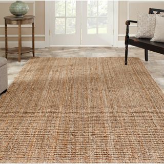 Hand woven Weaves Natural colored Fine Sisal Rug (6 X 9)
