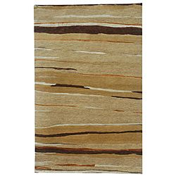 Hand knotted Carter Wool And Art Silk Rug (2 X 3)